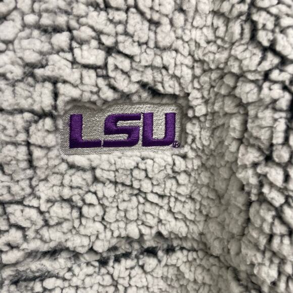 Boxercraft LSU Sherpa Fleece Pullover Womens Large 1/4 Zip Soft Cozy Louisiana - Picture 2 of 4